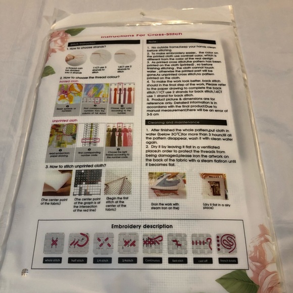NWT Joy Sunday Cross Stitch Kit FA023 Spring Balcony Pattern 43x35 cm - Picture 5 of 6